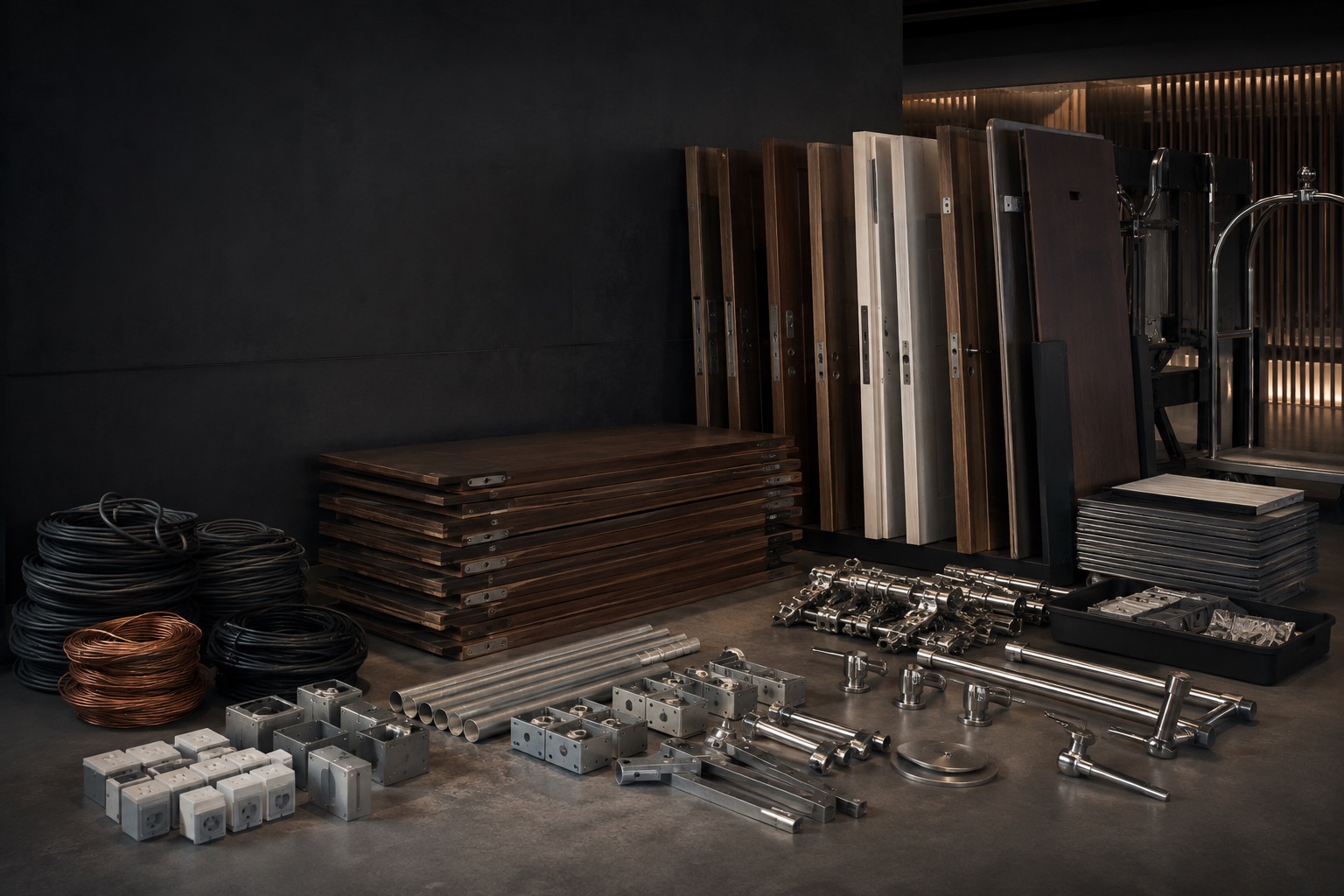 Teknik malzemeler, metal, ahşap ve hurda envanteri